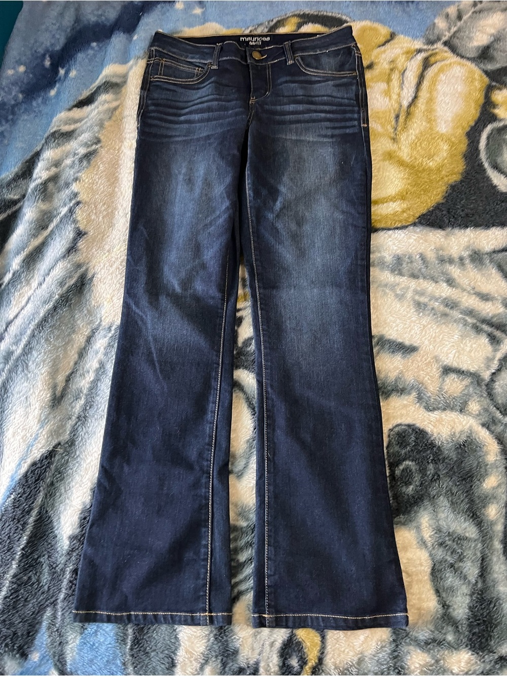Maurices Dark Blue Flare Jeans